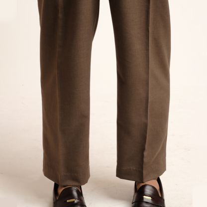 Simple Trousers: One Piece Constructed Belt Loops in Grey