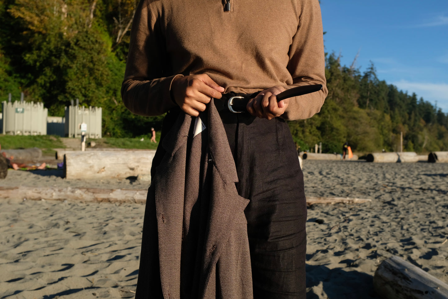 Simple Jacket in Tobacco Brown