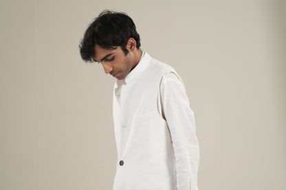 আলো— White Linen Waistcoat