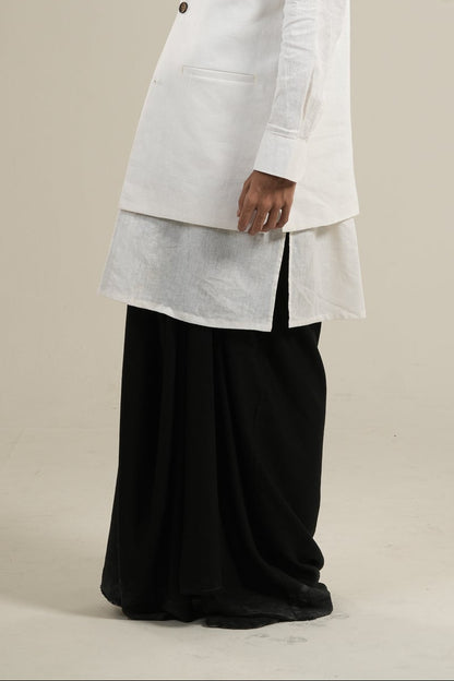 গভীর — Black Linen Lungi