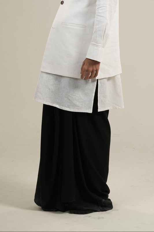 গভীর — Black Linen Lungi