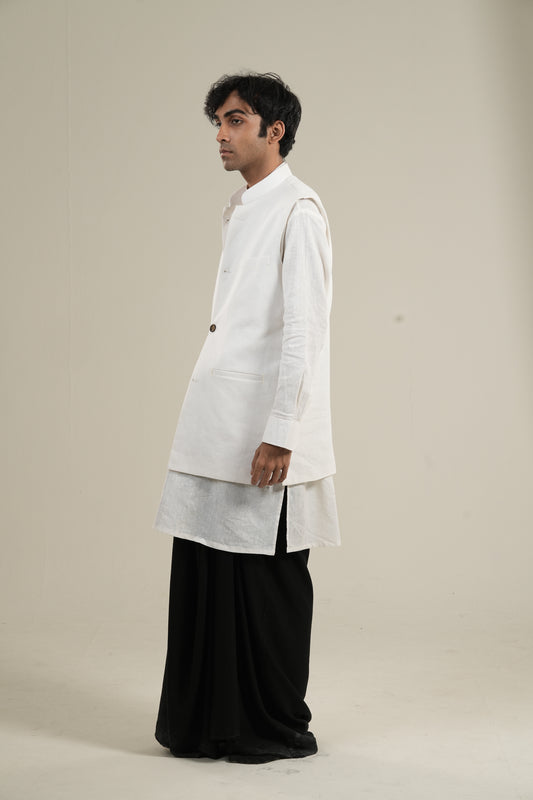 গভীর — Black Linen Lungi
