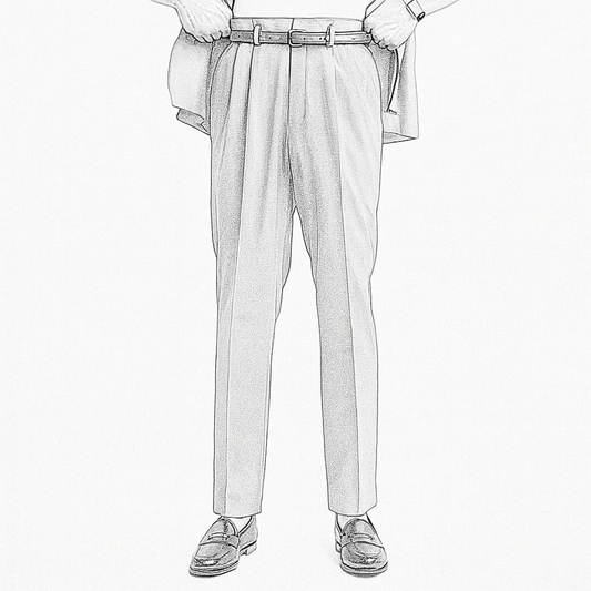 Design your 'One Piece Constructed Belt Looped Trousers'