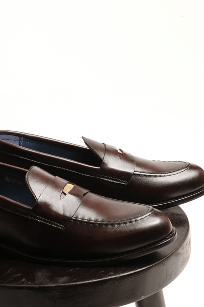 Simple Loafers: Burnt Mahogany