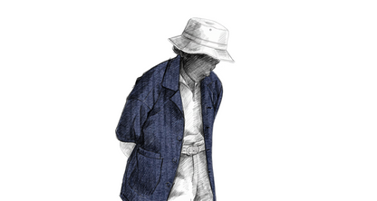 Simple Jacket in Neptune Corduroy